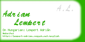 adrian lempert business card